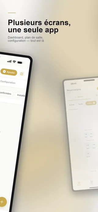 Détail d'une réservation avec statut confirmé et nombre de couverts — QTable mobile